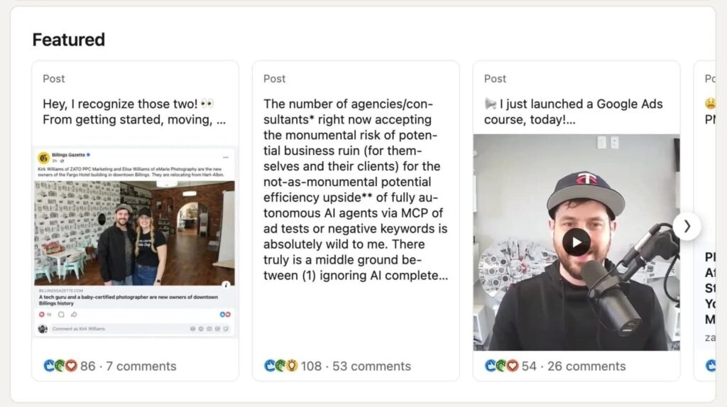 linkedin-featured-section