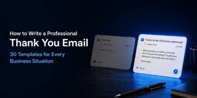 professional thank you email