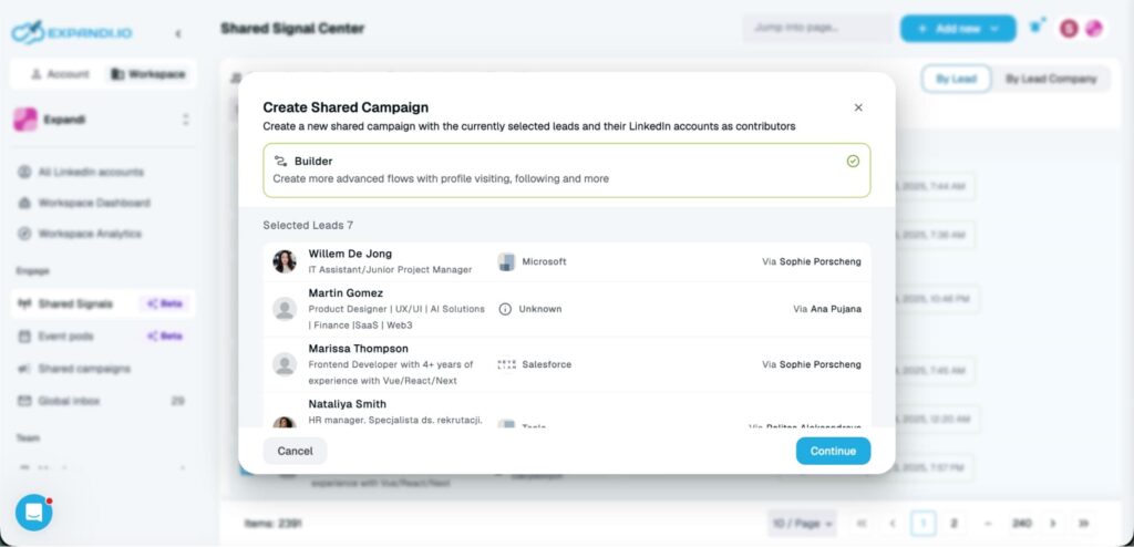 account-based selling on LinkedIn