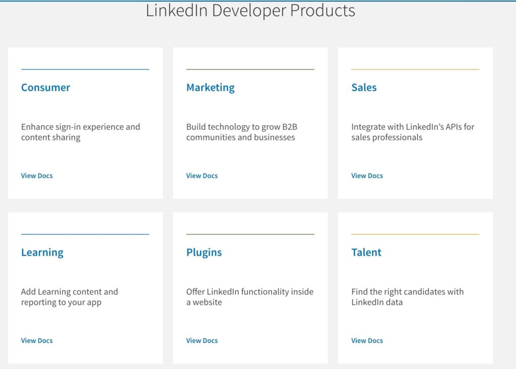 linkedin-api-products