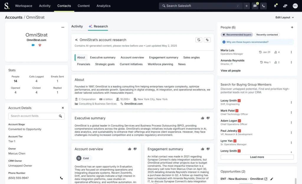 salesloft sales engagement
