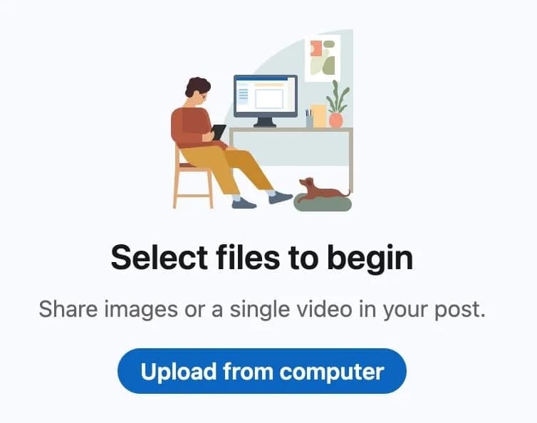 linkedin upload file for carousel