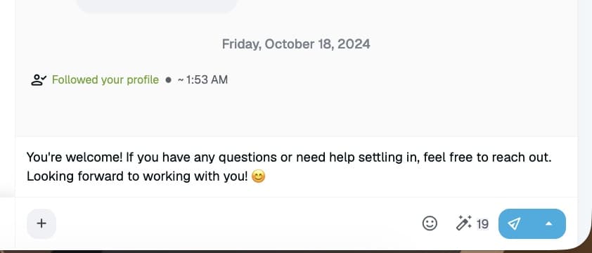 expandi ai analyzer message reply