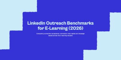 LinkedIn outreach benchmarks for e-learning in 2026, based on Expandi’s data