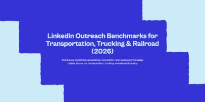 LinkedIn outreach benchmarks for transportation, trucking and railroad in 2026, based on Expandi’s data